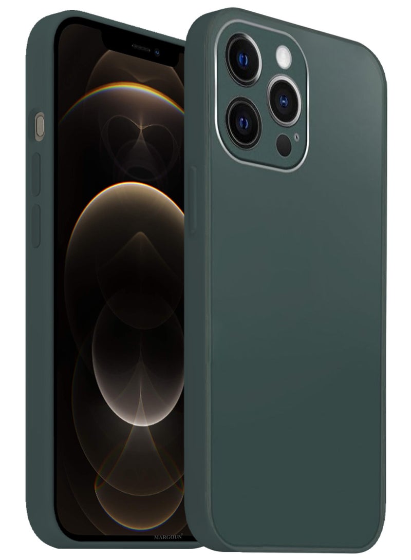 CATANES HiCool Glossy Hard TPU Case for iPhone 12 Pro Max - Full Coverage , Anti Finger Print , Anti Yellowing , Shockproof Slim Fit Design- Green - Image 2